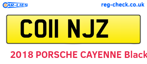 CO11NJZ are the vehicle registration plates.