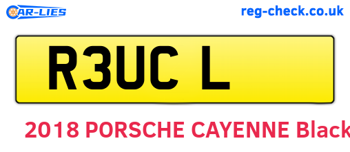 R3UCL are the vehicle registration plates.