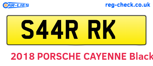 S44RRK are the vehicle registration plates.