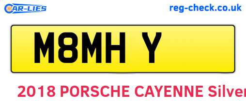 M8MHY are the vehicle registration plates.