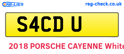S4CDU are the vehicle registration plates.