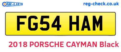 FG54HAM are the vehicle registration plates.