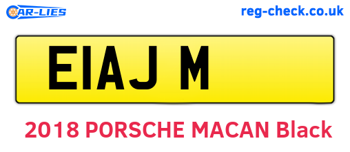 E1AJM are the vehicle registration plates.