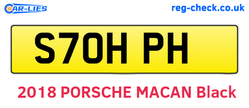 S70HPH are the vehicle registration plates.