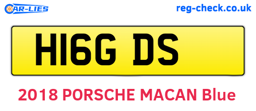 H16GDS are the vehicle registration plates.