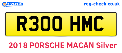 R300HMC are the vehicle registration plates.