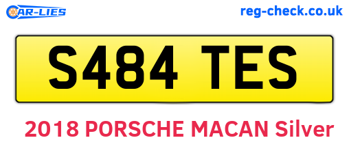 S484TES are the vehicle registration plates.