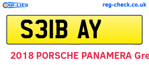 S31BAY are the vehicle registration plates.