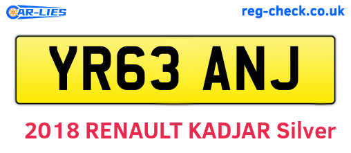 YR63ANJ are the vehicle registration plates.