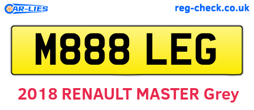 M888LEG are the vehicle registration plates.