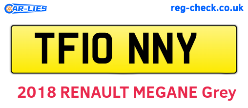 TF10NNY are the vehicle registration plates.