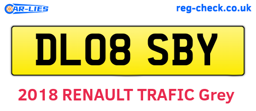 DL08SBY are the vehicle registration plates.