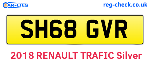 SH68GVR are the vehicle registration plates.