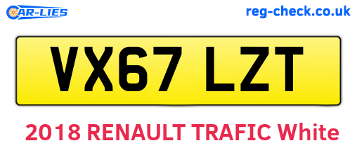 VX67LZT are the vehicle registration plates.
