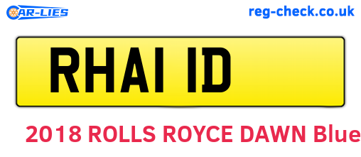 RHA11D are the vehicle registration plates.