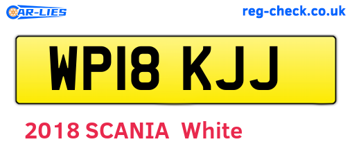 WP18KJJ are the vehicle registration plates.