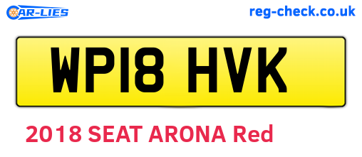 WP18HVK are the vehicle registration plates.