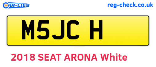 M5JCH are the vehicle registration plates.