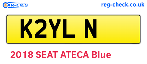K2YLN are the vehicle registration plates.