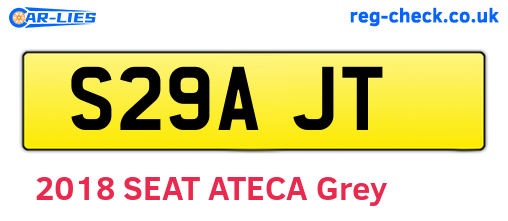 S29AJT are the vehicle registration plates.