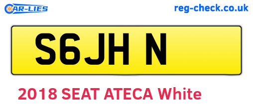 S6JHN are the vehicle registration plates.