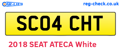 SC04CHT are the vehicle registration plates.
