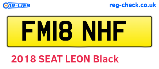 FM18NHF are the vehicle registration plates.