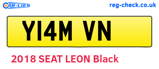 Y14MVN are the vehicle registration plates.