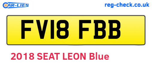 FV18FBB are the vehicle registration plates.