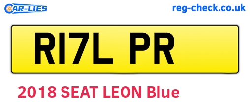 R17LPR are the vehicle registration plates.