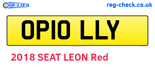 OP10LLY are the vehicle registration plates.