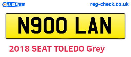 N900LAN are the vehicle registration plates.