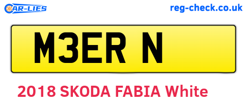 M3ERN are the vehicle registration plates.