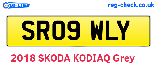 SR09WLY are the vehicle registration plates.