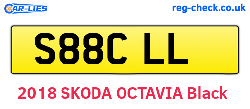 S88CLL are the vehicle registration plates.