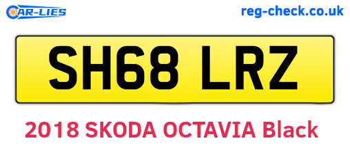 SH68LRZ are the vehicle registration plates.