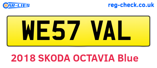 WE57VAL are the vehicle registration plates.