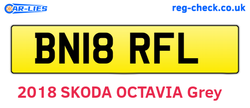 BN18RFL are the vehicle registration plates.
