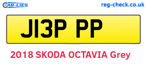 J13PPP are the vehicle registration plates.