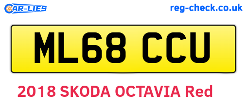 ML68CCU are the vehicle registration plates.