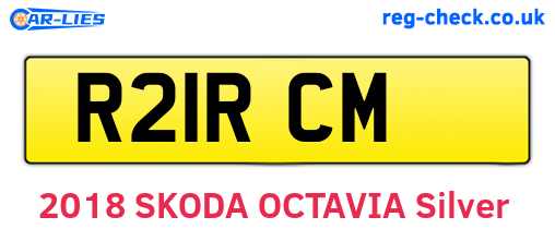 R21RCM are the vehicle registration plates.