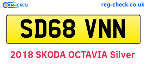 SD68VNN are the vehicle registration plates.