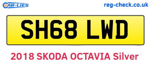 SH68LWD are the vehicle registration plates.