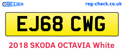 EJ68CWG are the vehicle registration plates.