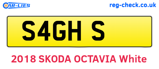 S4GHS are the vehicle registration plates.