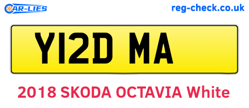 Y12DMA are the vehicle registration plates.