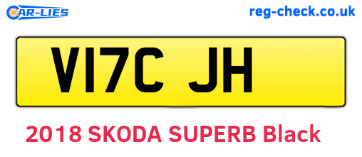 V17CJH are the vehicle registration plates.