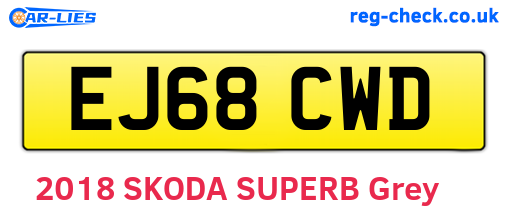 EJ68CWD are the vehicle registration plates.