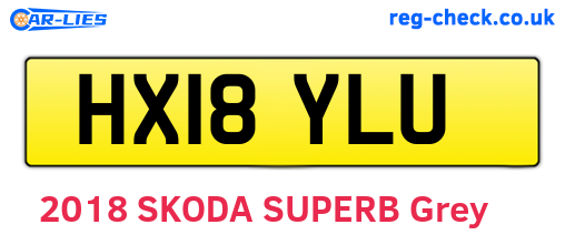 HX18YLU are the vehicle registration plates.