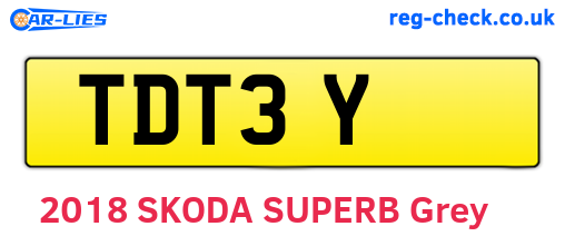 TDT3Y are the vehicle registration plates.